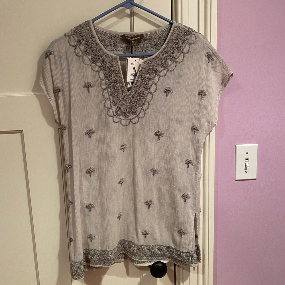 BRAND NEW! Tommy Bahama: Garden Gauze Tunic Top/ Blouse